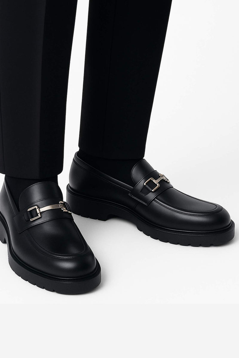 Black Chain Loafer