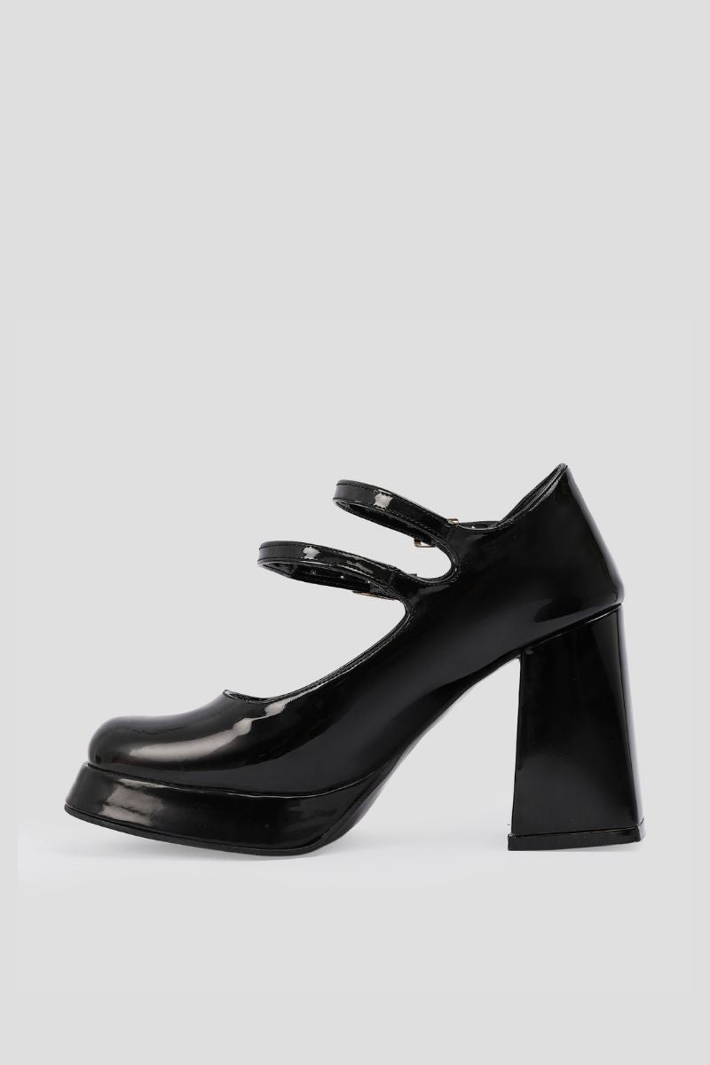 BLACK MARY JANE HEELS