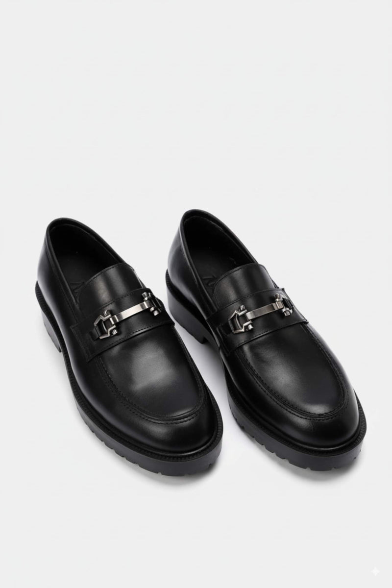 Black Chain Loafer