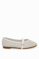 AirBelle White Mesh Ballerina