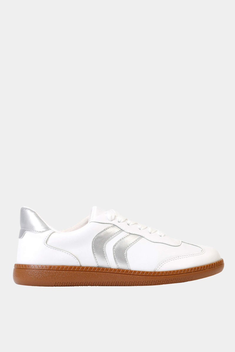 Retro Silver Stripes Sneaker