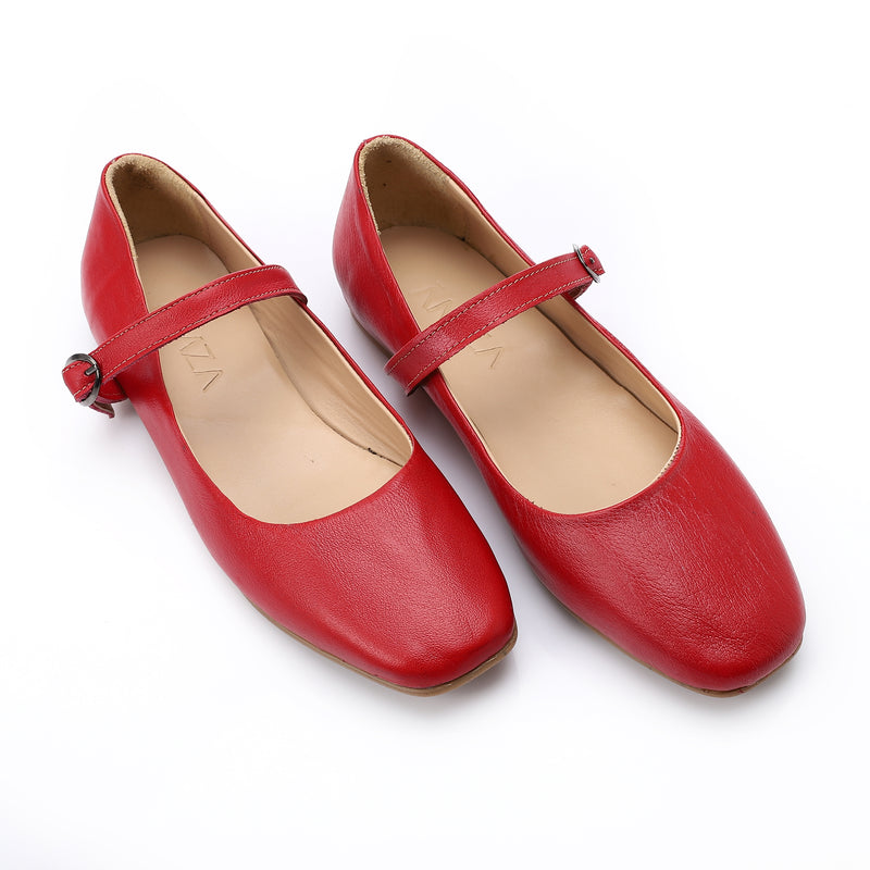 Leather Comfort Red