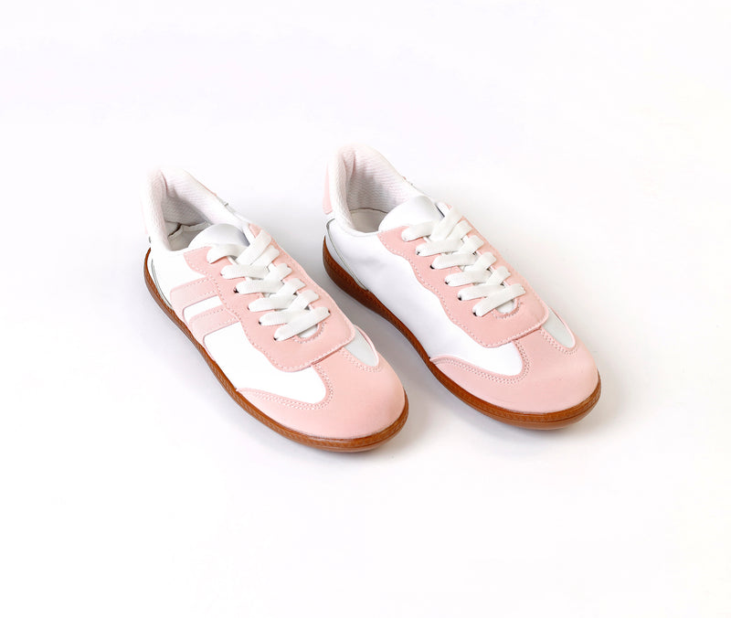 Retro Pink Stripes Sneaker