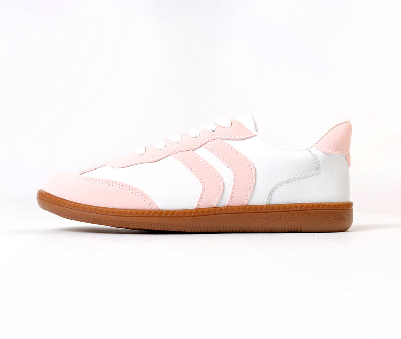 Retro Pink Stripes Sneaker