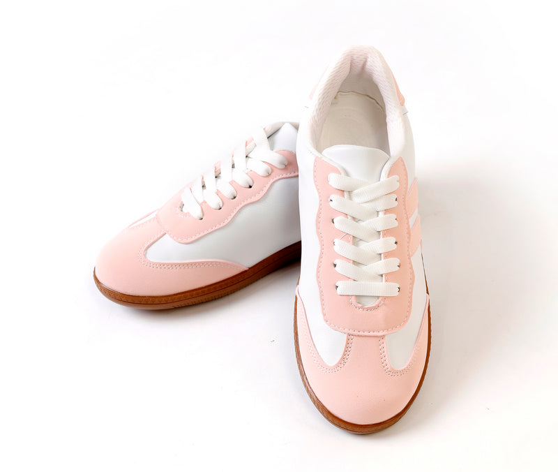 Retro Pink Stripes Sneaker