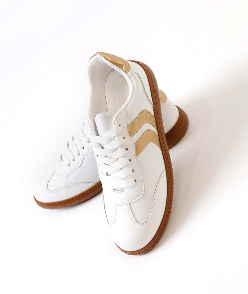 Retro Gold Stripes Sneaker