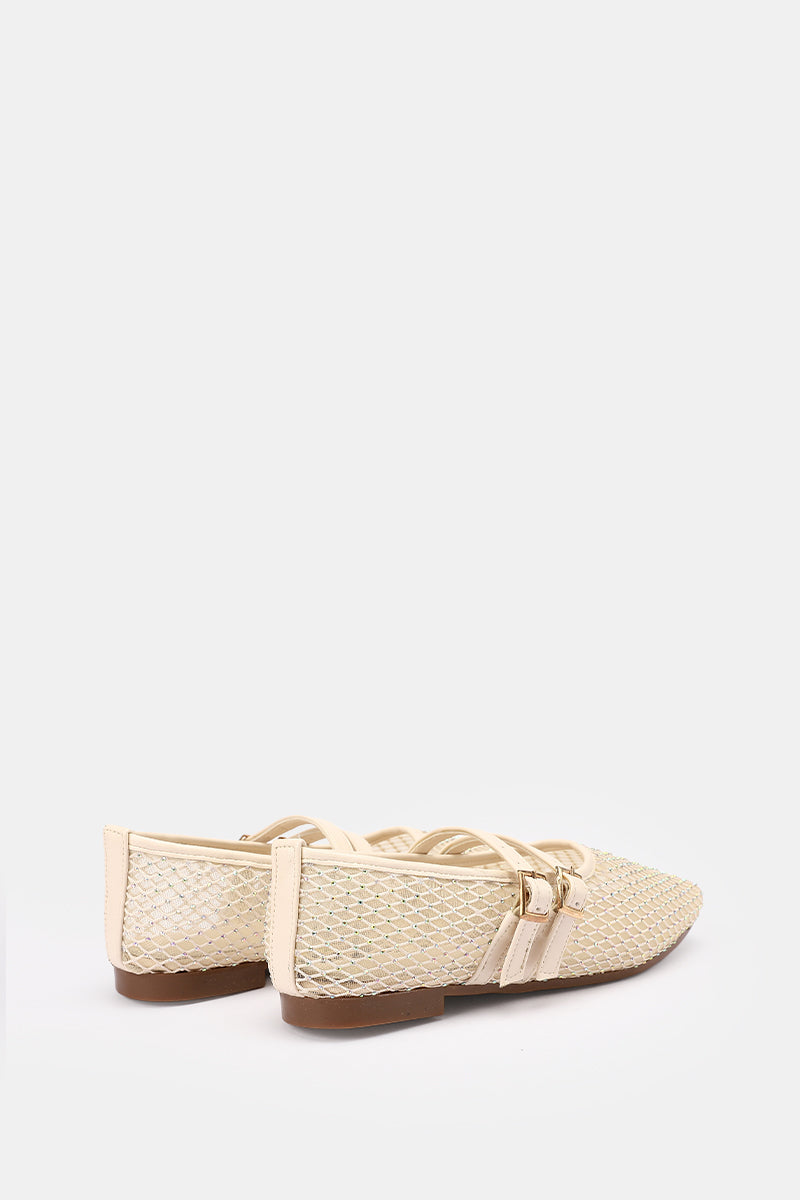 BEIGE STARLIGHT MARY JANE