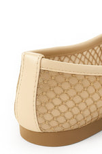 AIRBELLE BEIGE MESH BALLERINA