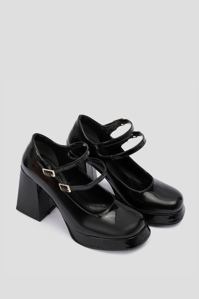 BLACK MARY JANE HEELS