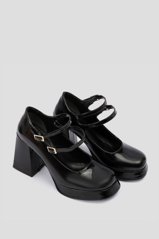 BLACK MARY JANE HEELS