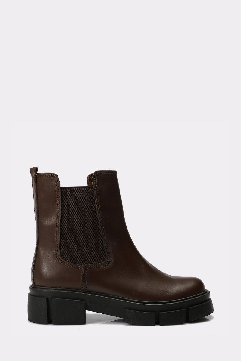 PREMIUM LEATHER BROWN CHELSEA BOOTS