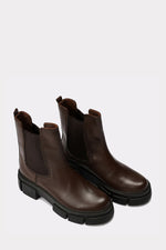 PREMIUM LEATHER BROWN CHELSEA BOOTS