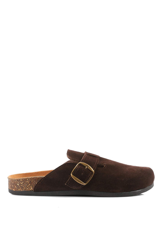 Premium Suede Brown Clogs