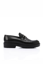 BLACK CHAIN LOAFER