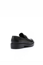 BLACK CHAIN LOAFER