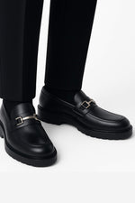 Black Chain Loafer