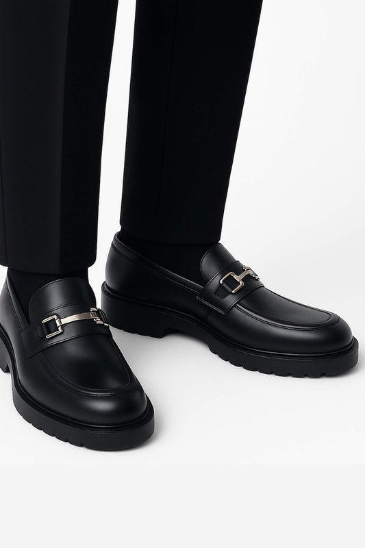 Black Chain Loafer