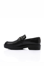 BLACK CHAIN LOAFER