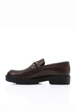 BROWN CHAIN LOAFER