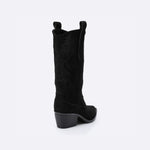 Embroidered Black Cowboy Boots