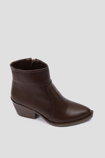 BROWN KNEE-HIGH COWBOY CONVERTIBLE BOOTS