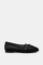 AIRBELLE BLACK MESH BALLERINA