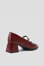 CHERRY RED MARY JANE PUMPS