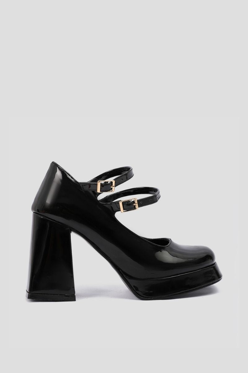 BLACK MARY JANE HEELS