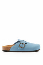 Premium Suede Baby Blue Clogs