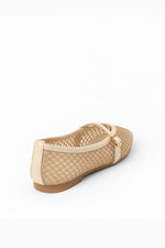 AIRBELLE BEIGE MESH BALLERINA