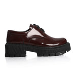 Burgundy Leather Derby Loafers