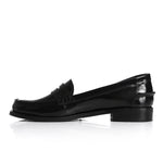 Black Leather Penny Loafers