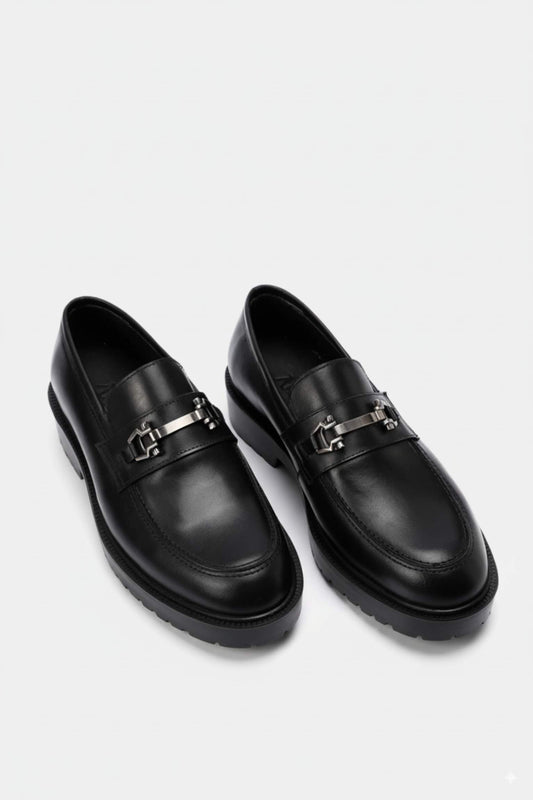 Black Chain Loafer