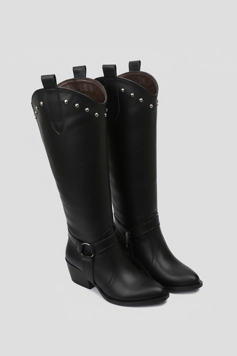 KNEE-HIGH COWBOY CONVERTIBLE BOOTS