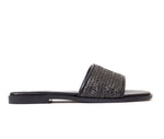 Natural Weave Black Slide