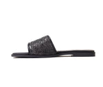 Natural Weave Black Slide