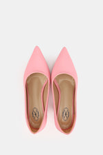 POINTED TOE PINK KITTEN HEELS