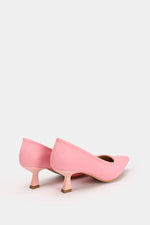 POINTED TOE PINK KITTEN HEELS