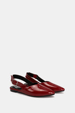 SLINGBACK BUCKLE BURGUNDY VERNE MULE