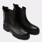 Black Leather Chelsea Boots - Amza - 37