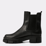 Black Leather Chelsea Boots - Amza - 37