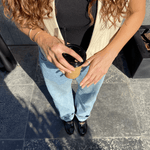 Black Leather Heeled Penny Chain Loafers - Amza - 37