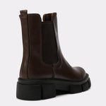 Brown Leather Chelsea Boots - Amza - 37