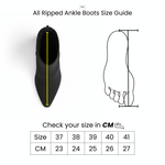 Brown Ribbed Ankle Boot - Amza - 37