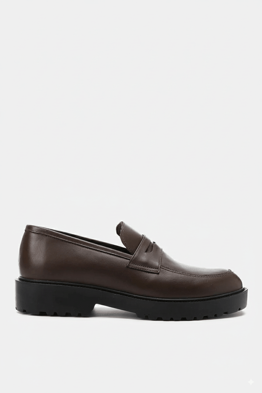 Classic Brown Loafer - Amza - 41
