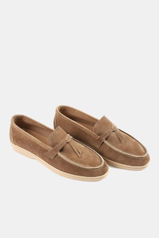 PREMIUM DARK BEIGE TASSEL LOAFERS