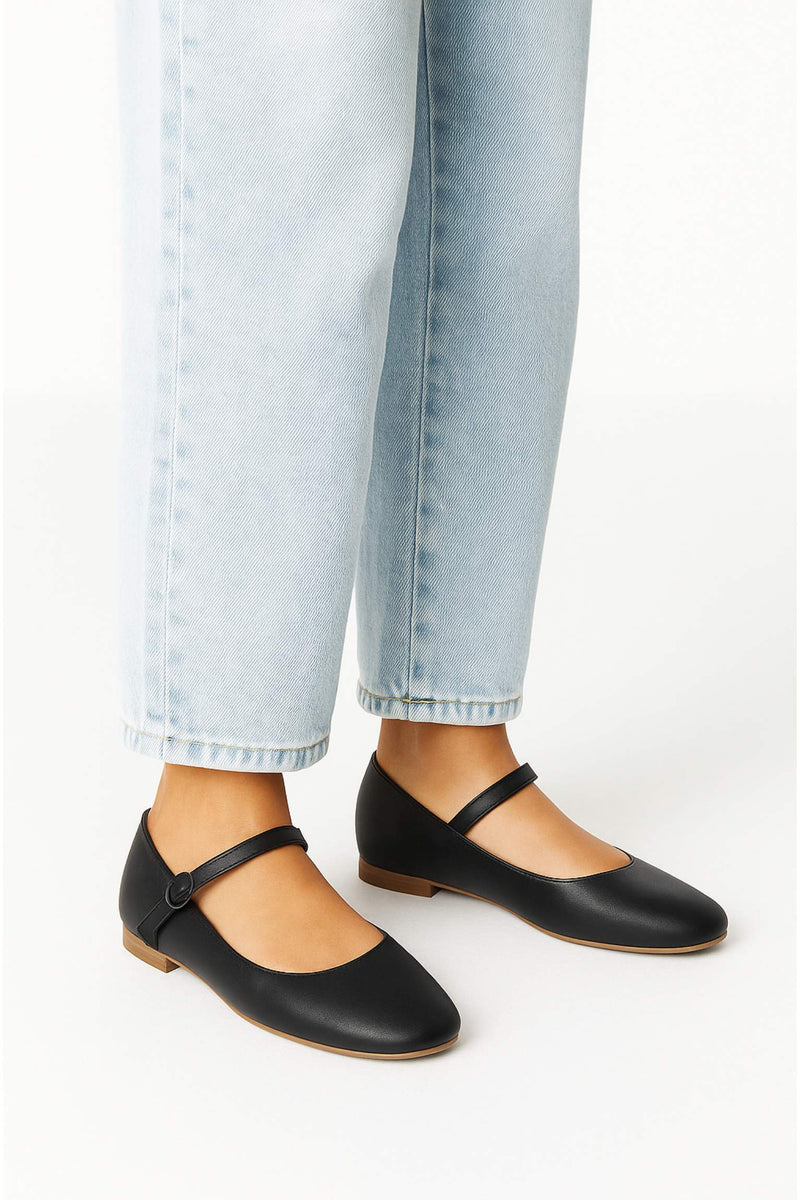 Leather Comfort Black - Amza - 37