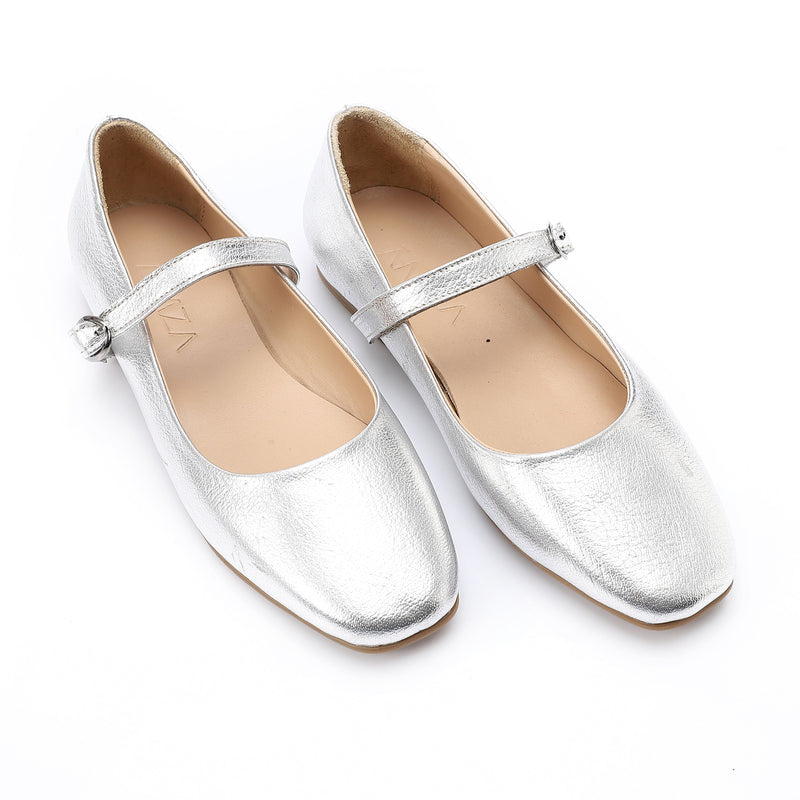 Leather Comfort Silver - Amza - 37