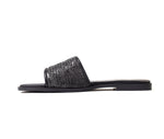 Natural Weave Black Slide - Amza - 37