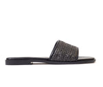 Natural Weave Black Slide - Amza - 37